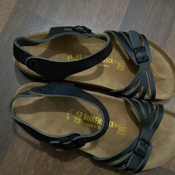 NWOT Birkenstock Soft Footbed Black Bali Sandals Size 41 - Picture 13 of 13